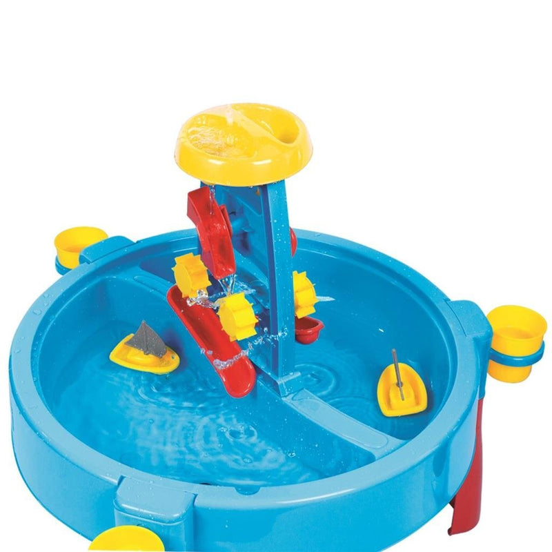 Chargez l'image dans la visionneuse de la galerie, Dolu 2-in-1 watertafel zandtafel met accessoires blauw rood geel 98x98x77cm

