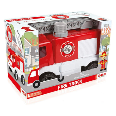 Dolu brandweerwagen rood wit