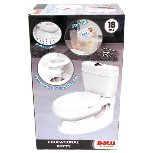 Dolu educatief kinder toilet met geluid wit