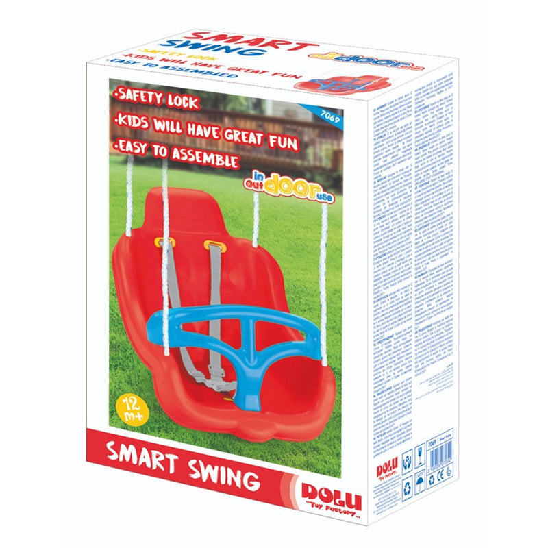 Load image into Gallery viewer, Dolu schommelstoel rood blauw
