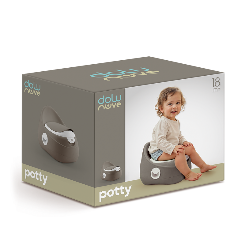 Laden Sie das Bild in Galerie -Viewer, Dolu my size potty steen grijs kindertoilet
