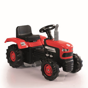 Dolu traptractor met claxon rood zwart