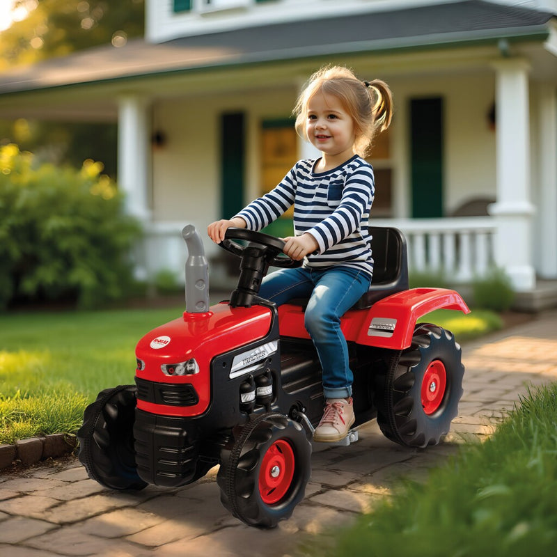 Load image into Gallery viewer, Dolu traptractor met claxon rood zwart

