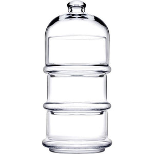 Overige merken pa?abah ccedil;e glazen toren voorraadpot 26x11.8 cm