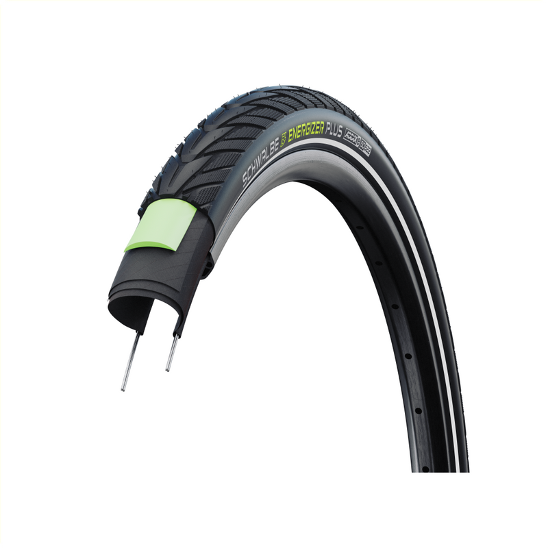 Afbeelding laden in galerijviewer, Schwalbe energizer plus green guard 50-622(28x2.00) zwart reflex
