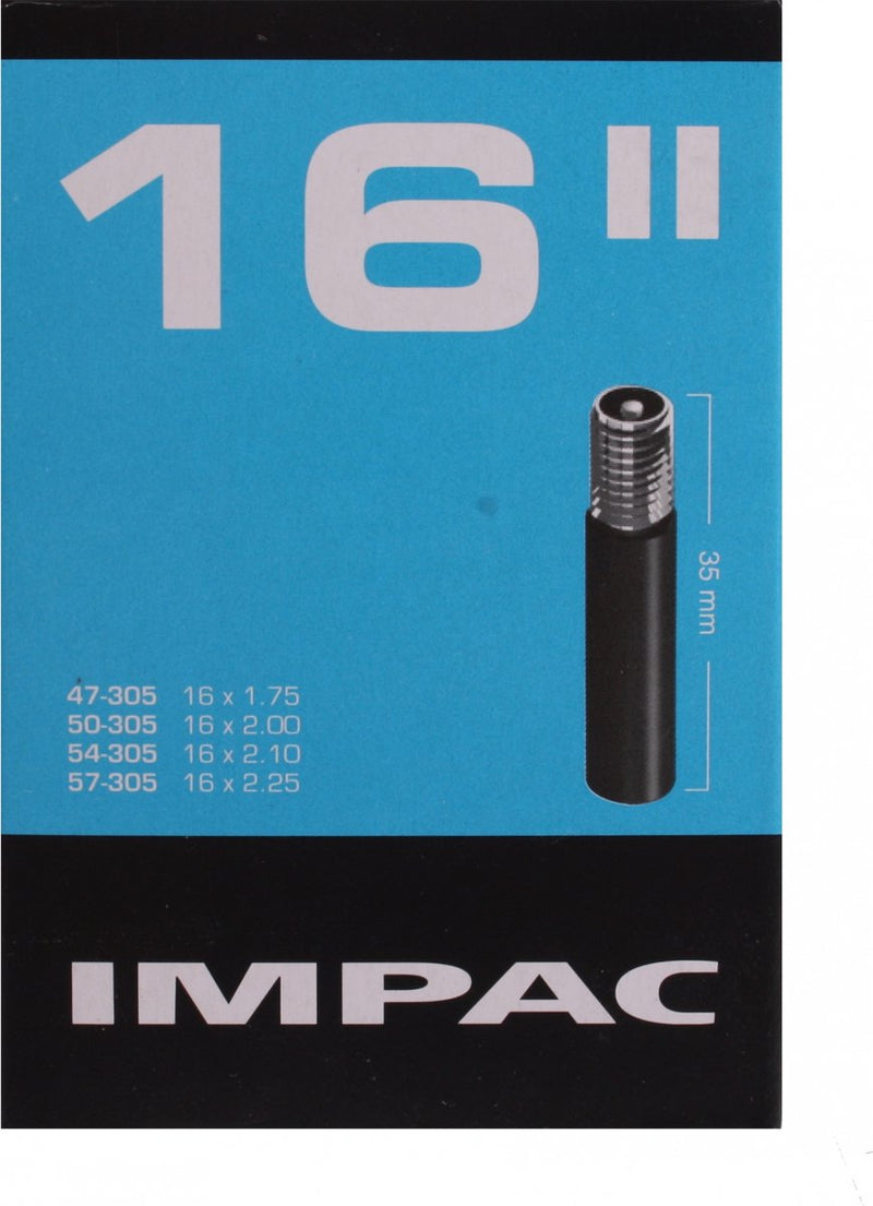 Chargez l'image dans la visionneuse de la galerie, Impac Binnenband (by Schwalbe) AV16 16x1.75 2.35 ETRTO 47 57-305, Ventiel:Schrader auto 35mm
