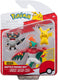 Jazwares pokémon battle figure set 3-pack pikachu #8, perrserker, hawlucha 5 cm action figuur