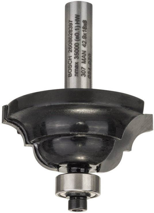 Bosch - paneelfrees d 8 mm, r1 6,3 mm, b 15 mm, l 18 mm, g 60 mm