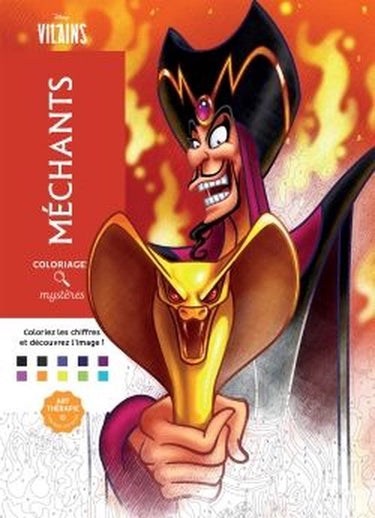 Hachette heroes disney coloriages - méchants mystères - - kleuren op nummer kleurboek voor volwassenen