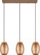 Rl live your light reality bidar - hanglamp - koffie - excl. 3x e27 28w
