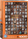 Eurographics - bekende schrijvers [famous writers] - 1000 stukjes 48×68cm (b×h) - legpuzzel