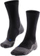 Falke tk2 cool anti-blaar dik lyocell functioneel materiaal wandelsokken heren zwart - maat 39-41