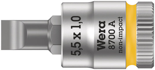Wera 8700 a fl zyklop bit dop-combinatie met 1 4 aandrijving , fl 0,8 x 5,5 x 28 mm - 1 stuk(s) - 05003320001