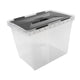 Sunware onyx opbergbox 25l transparant antraciet