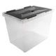 Sunware onyx opbergbox 40l transparant antraciet