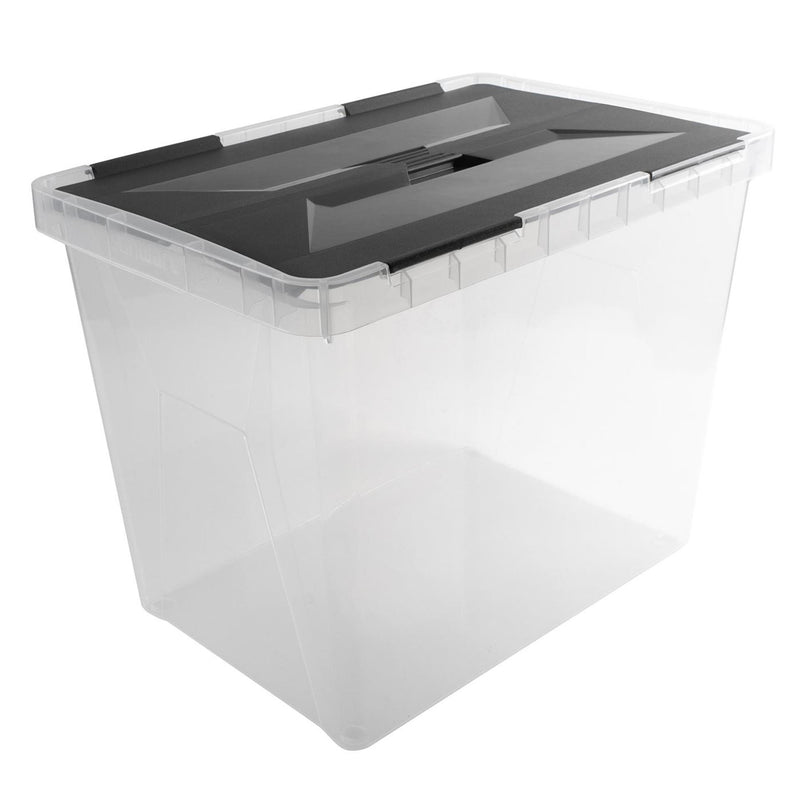 Load image into Gallery viewer, Sunware onyx opbergbox 40l transparant
