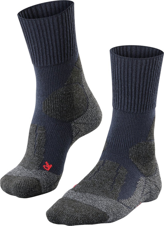 Falke tk1 anti-blaar dik wol functioneel materiaal wandelsokken heren blauw - maat 39-41