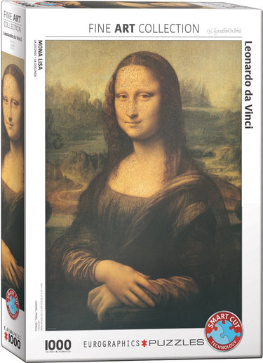 Eurographics - mona lisa - leonardo da vinci - 1000 stukjes 48×68cm (b×h) - fine art legpuzzel