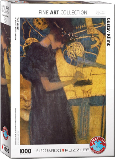 Eurographics - de muziek [die musik] - gustav klimt - 1000 stukjes 48×68cm (b×h) - fine art legpuzzel
