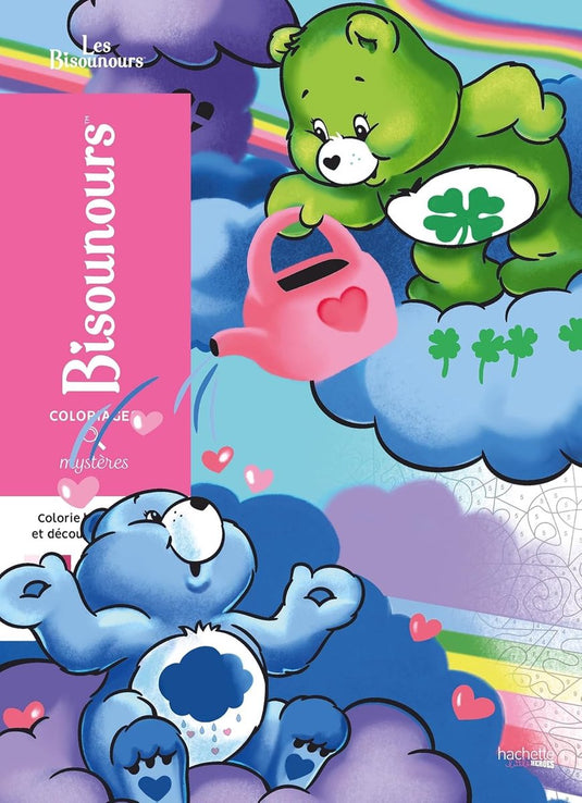 Hachette heroes coloriages mystères bisounours troetelbeertjes kleuren op nummer - hachette - kleurboek voor volwassenen