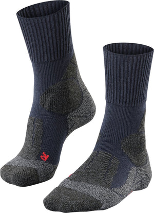 Falke tk1 anti-blaar dik wol functioneel materiaal wandelsokken dames blauw - maat 37-38