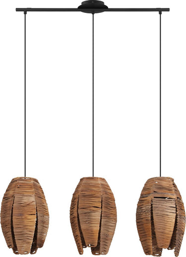 Eglo mongu 1 hanglamp - e27 - 79,5 cm - zwart bruin