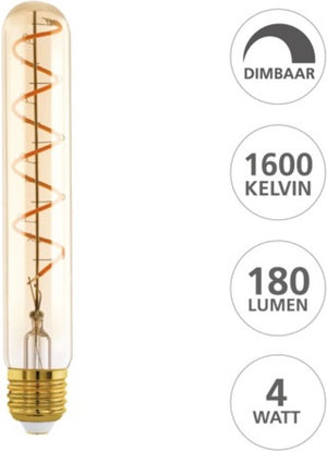 Eglo led lamp - e27 - ø 3 cm - t30 - amber - 1600k