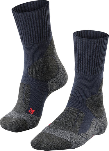 Falke tk1 anti-blaar dik wol functioneel materiaal wandelsokken heren blauw - maat 42-43