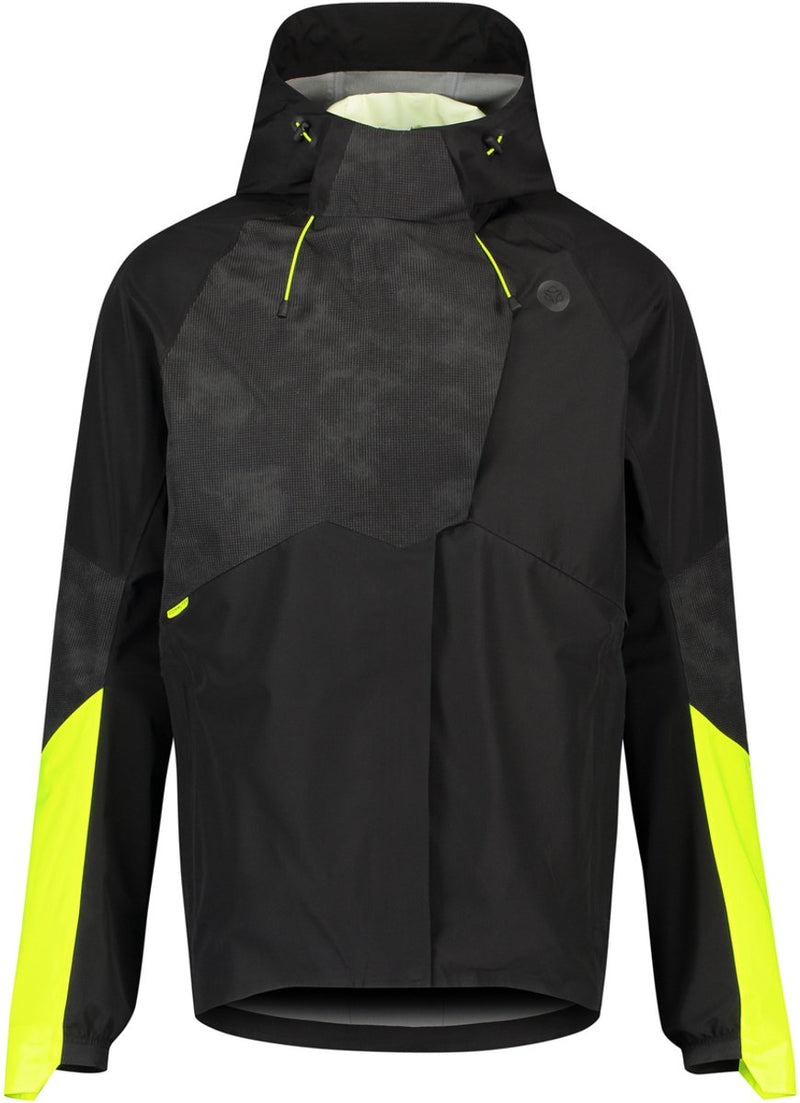 Afbeelding laden in galerijviewer, Puch tech regenjas commuter heren hi-vis reflectie hi vis zwart
