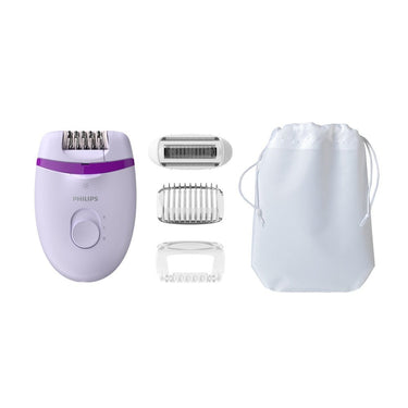 Philips bre275 00 satinelle epilator met accessoires wit paars