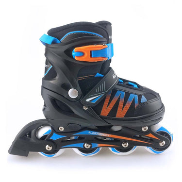 Alert inline skates maat 31-34 blauw oranje zwart