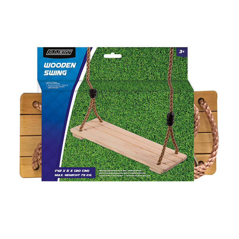 Load image into Gallery viewer, Alert outdoor houten schommel 42x5x130 cm
