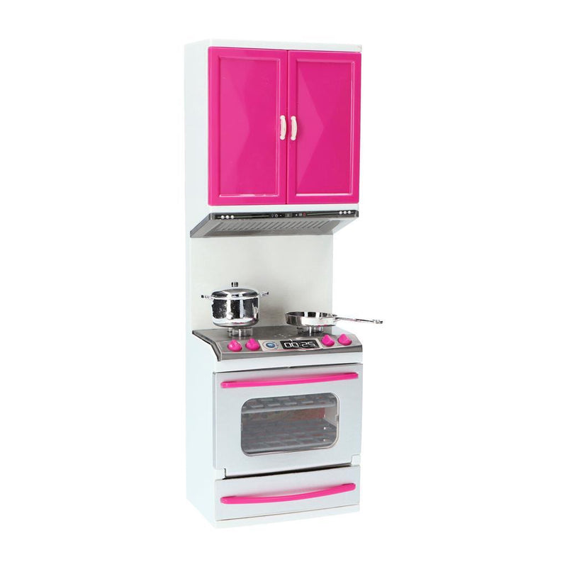 Load image into Gallery viewer, Fleur keuken speelset gasfornuis met oven en keukenkastje
