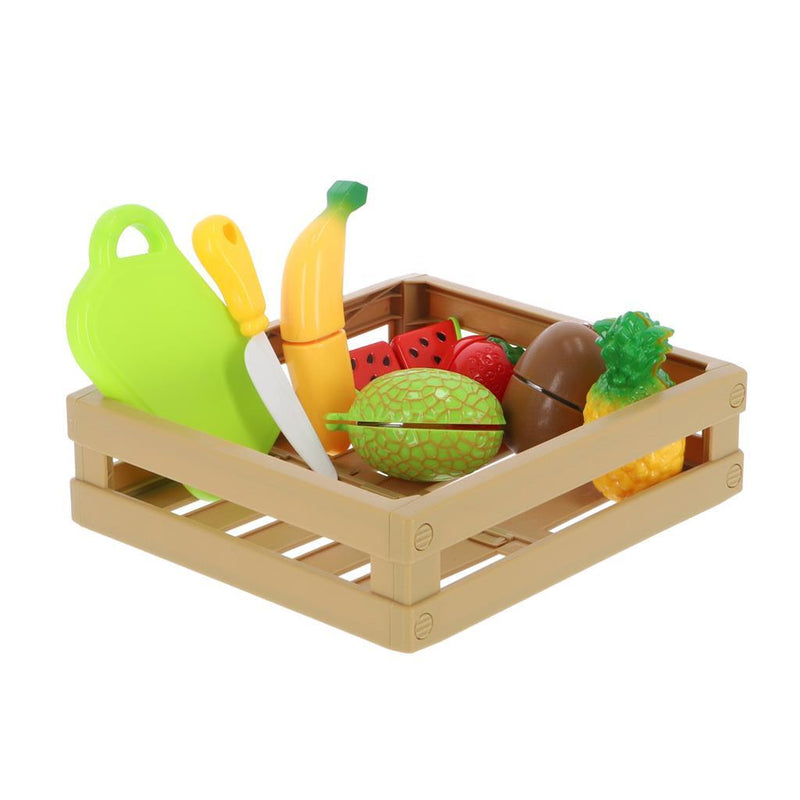 Load image into Gallery viewer, Basic fruit snijset met klittenband in kistje

