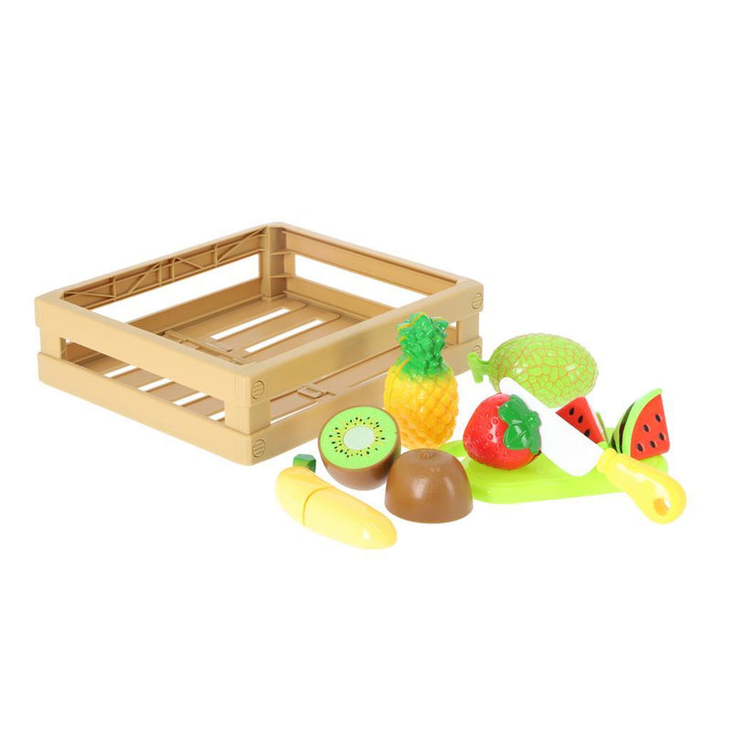 Load image into Gallery viewer, Basic fruit snijset met klittenband in kistje
