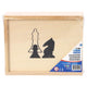 Overige merken houten schaakstukken in kistje 19x15.5 cm