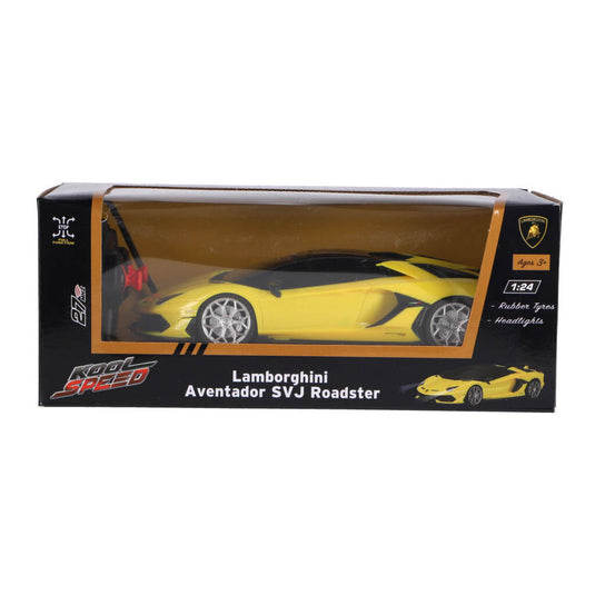 Kool speed rc lamborghini aventador svj roadster 1:24 + licht geel