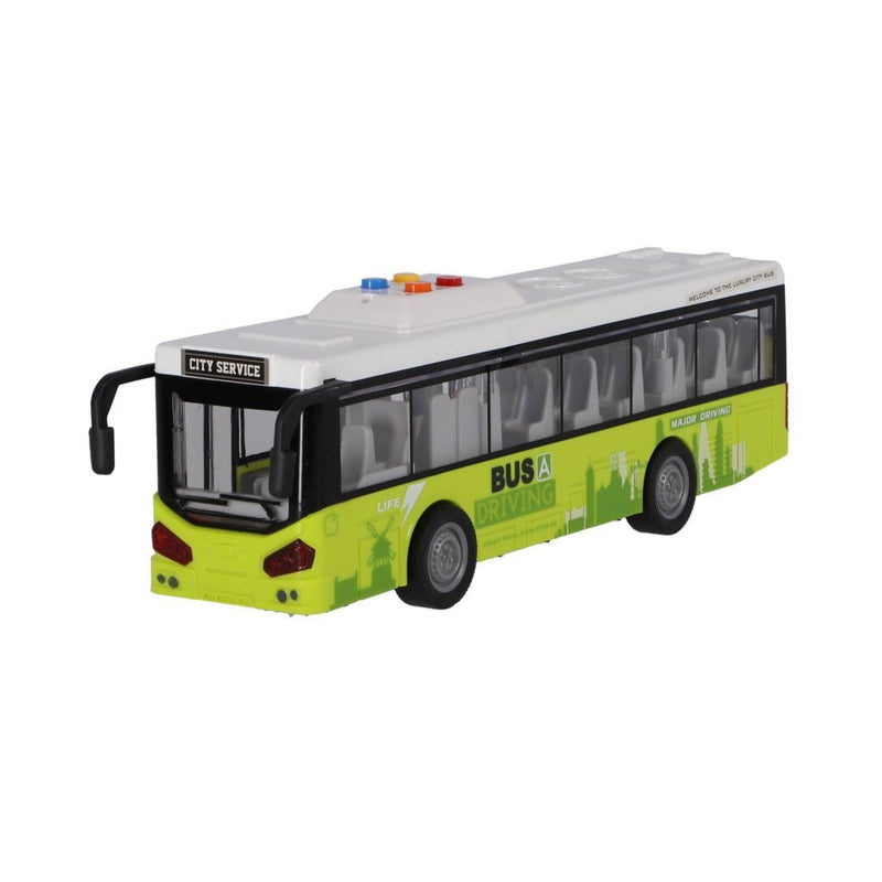 Load image into Gallery viewer, Overige merken stadsbus 1:16 + licht en geluid wit groen
