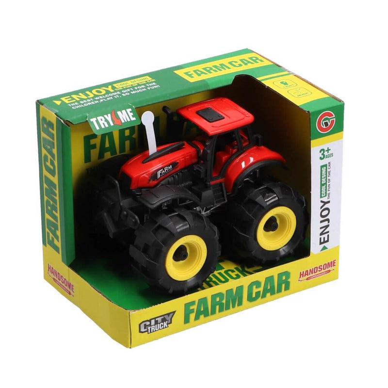 Load image into Gallery viewer, Overige merken tractor 15 cm + licht en geluid rood zwart
