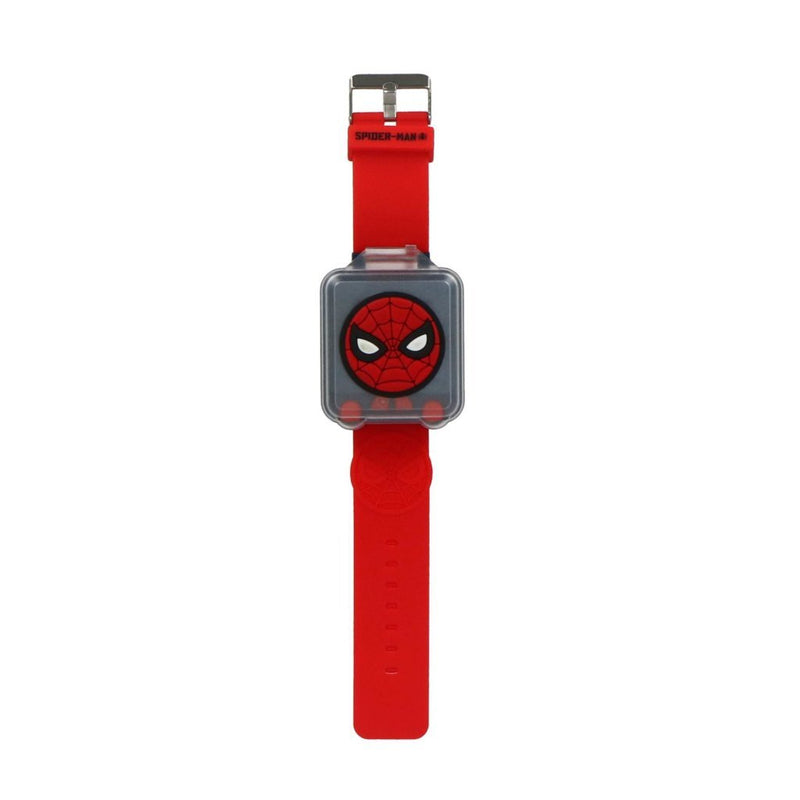 Load image into Gallery viewer, Spiderman speel en leer horloge rood zwart
