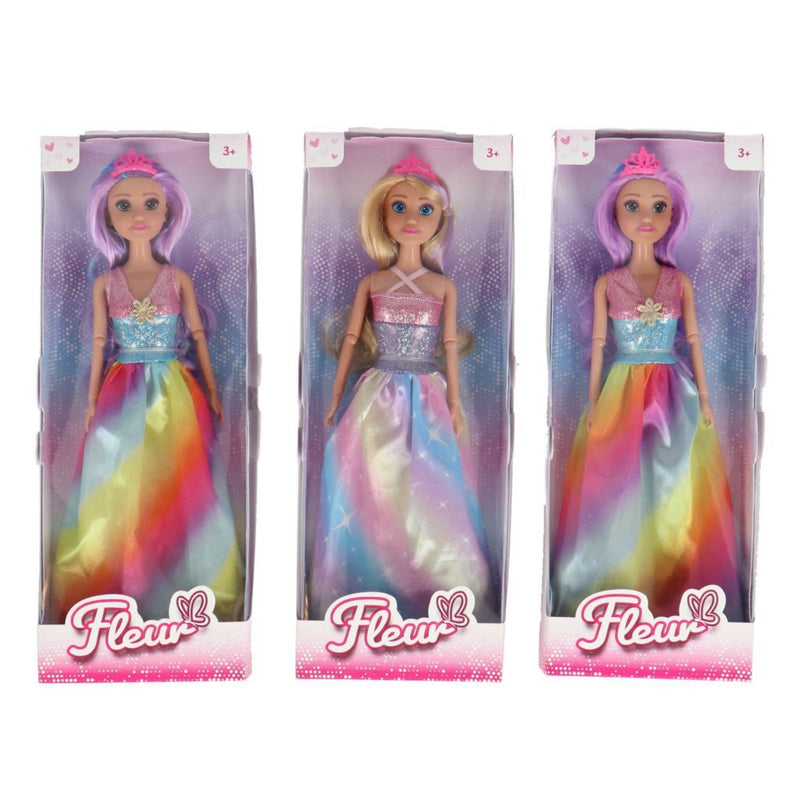 Load image into Gallery viewer, Fleur regenboog prinses pop assorti
