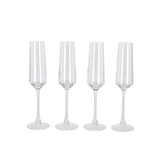 Daily home champagneglazen 190 ml 4 stuks transparant