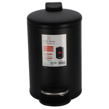 Daily home pedaalemmer 3l mat zwart