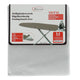 Daily home strijkhoes metal m 120x38 cm grijs katoen schuim