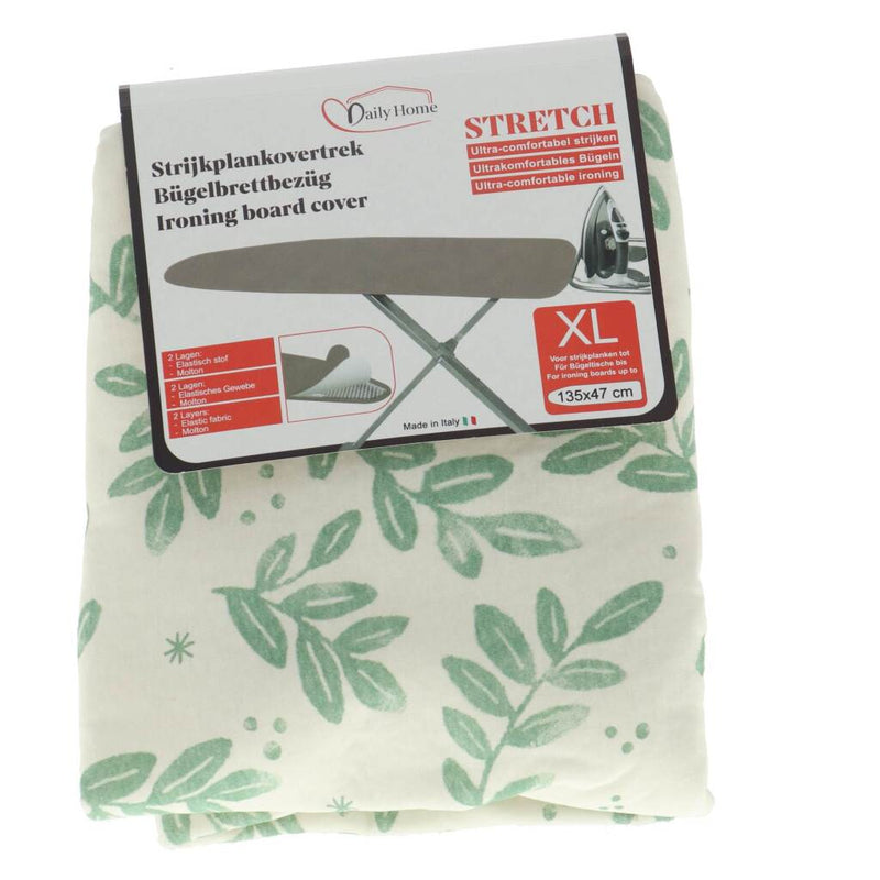 Laden Sie das Bild in Galerie -Viewer, Daily home strijkhoes stretch xl 135x47 cm groen wit
