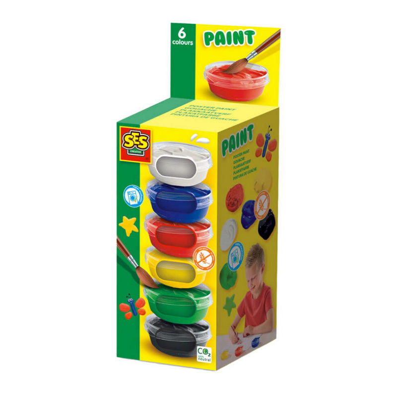 Afbeelding laden in galerijviewer, Ses plakkaatverf, 6x45ml
