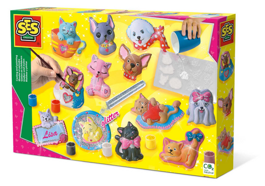 Ses gieten en schilderen - honden en katten