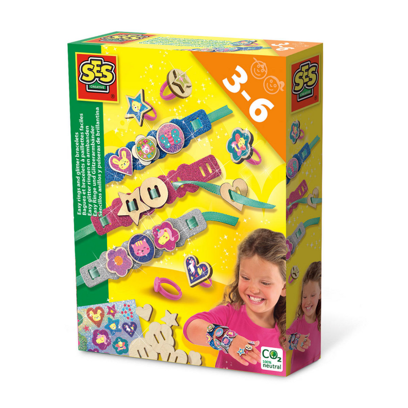 Afbeelding laden in galerijviewer, Ses easy glitter ringen en armbanden
