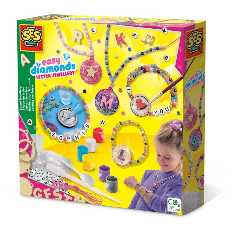 ギャラリービューアに画像をロードする, Ses creative ses easy diamonds - letter sieraden
