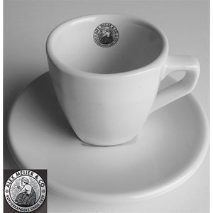 Intermezzo espresso kop en schotel alex meijer logo 3 stuks